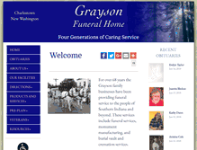 Tablet Screenshot of graysonfuneralhome.com
